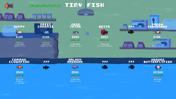 Игра Fishlets, скриншот