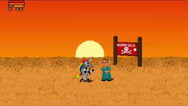 Игра Fist Puncher: Robot Unicorn Attack Character, скриншот