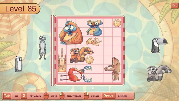 Игра Fit My Zoo, скриншот