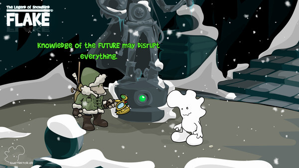 Игра FLAKE The Legend of Snowblind, скриншот