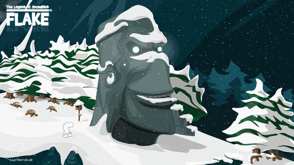 Игра FLAKE The Legend of Snowblind, скриншот
