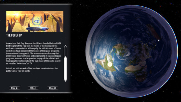 Игра Flat Earth Simulator, скриншот