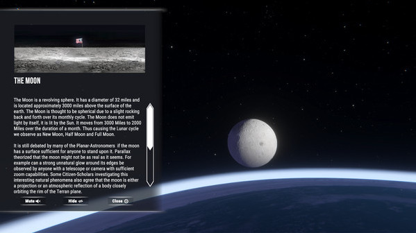 Игра Flat Earth Simulator, скриншот