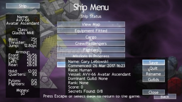 Игра Flatspace IIk, скриншот