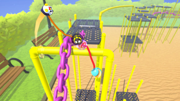 Игра Fling to the Finish, скриншот