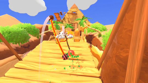 Игра Fling to the Finish, скриншот