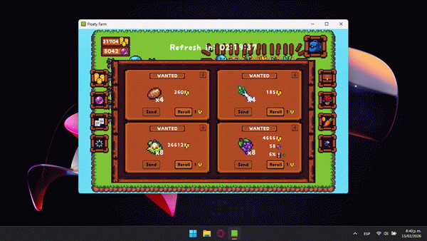 Игра Floaty Farm, скриншот
