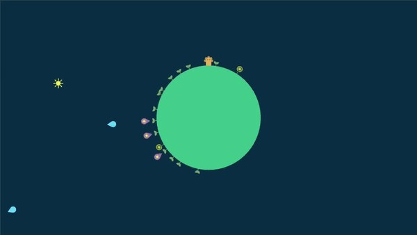 Игра Flower Planet, скриншот