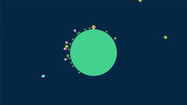 Игра Flower Planet, скриншот