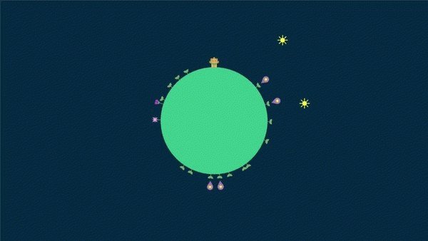 Игра Flower Planet, скриншот