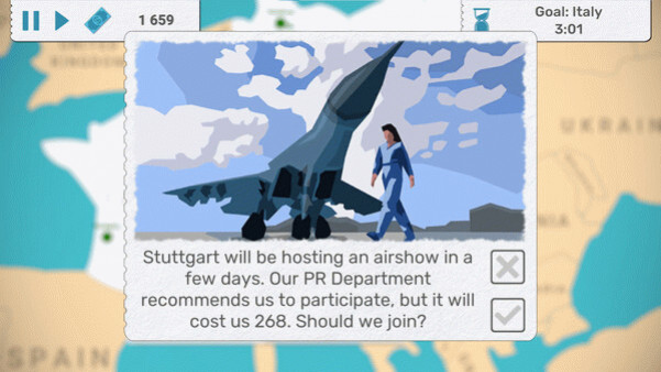 Игра Fly Corp, скриншот