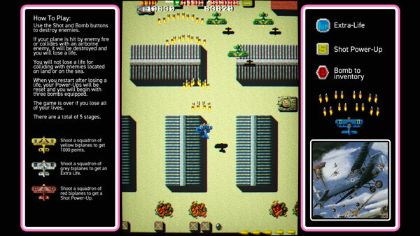 Игра Flying Shark, скриншот