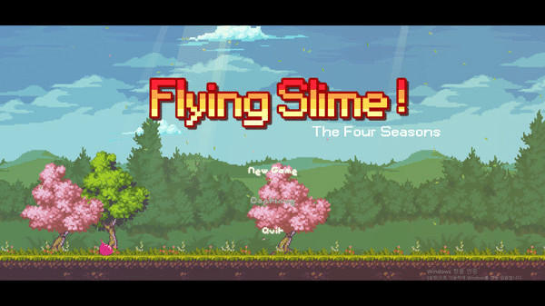 Игра Flying Slime!, скриншот