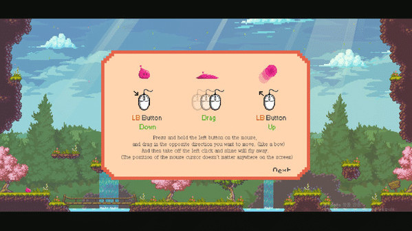 Игра Flying Slime!, скриншот