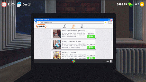 Игра Food Delivery Simulator, скриншот