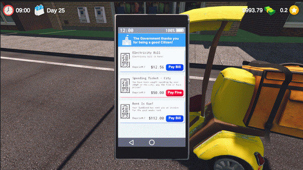 Игра Food Delivery Simulator, скриншот
