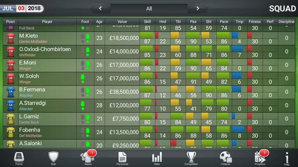 Игра Football Director 2019, скриншот