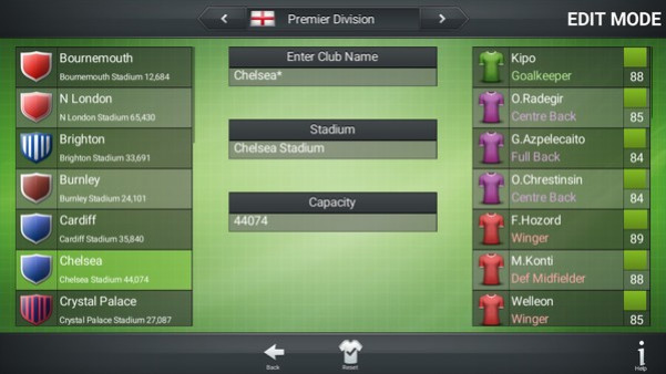 Игра Football Director 2019, скриншот