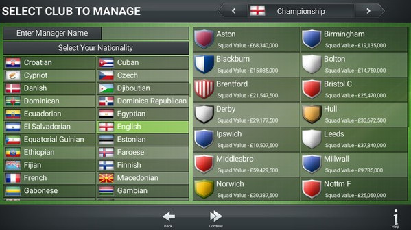 Игра Football Director 2019, скриншот