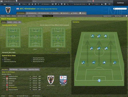 Игра Football Manager 2011, скриншот