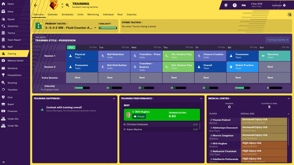 Игра Football Manager 2019, скриншот