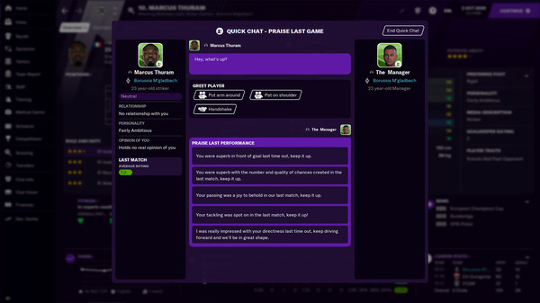 Игра Football Manager 2021, скриншот