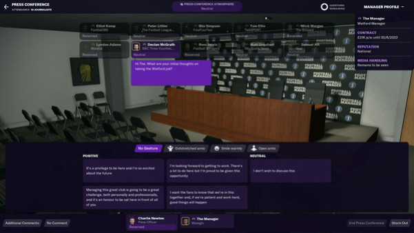 Игра Football Manager 2021, скриншот