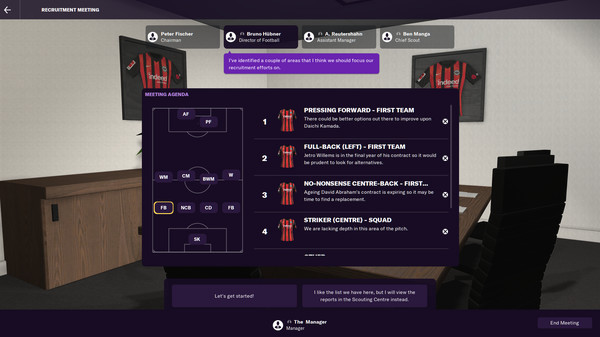 Игра Football Manager 2021, скриншот