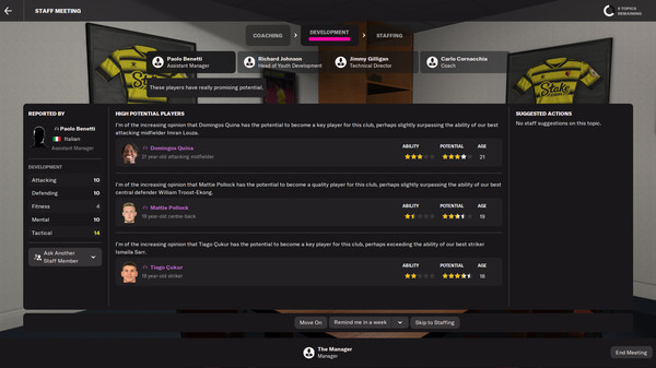 Игра Football Manager 2022, скриншот