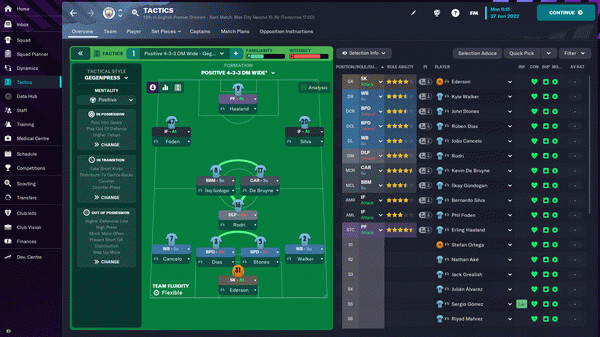 Игра Football Manager 2023, скриншот