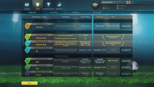 Игра Football, Tactics & Glory: Football Stars, скриншот