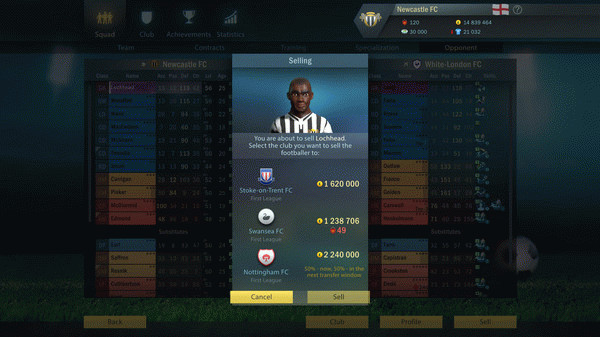 Игра Football, Tactics & Glory: Football Stars, скриншот