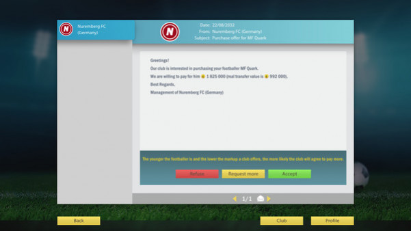 Игра Football, Tactics & Glory: Football Stars, скриншот
