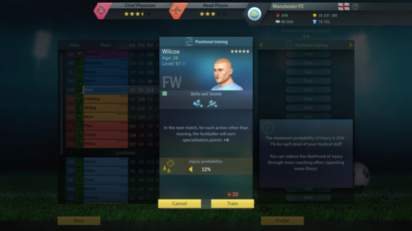 Игра Football, Tactics & Glory: Manager's Journey, скриншот