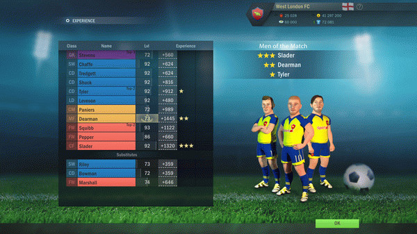 Игра Football, Tactics & Glory, скриншот