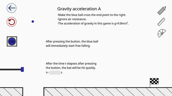 Игра Force and Motion, скриншот