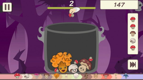 Игра Forest of Nightmares - Background - Land of Mushrooms, скриншот