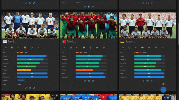 Игра Forever World Cup Simulator, скриншот