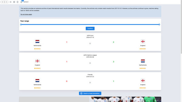 Игра Forever World Cup Simulator, скриншот