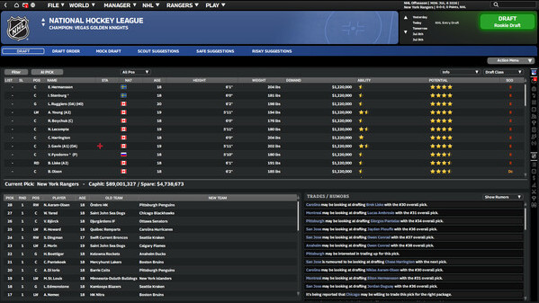 Игра Franchise Hockey Manager 12, скриншот