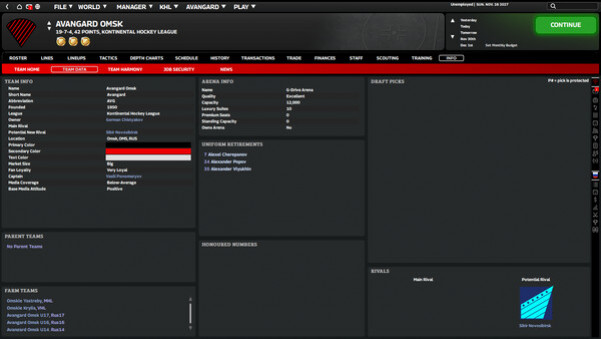 Игра Franchise Hockey Manager 12, скриншот