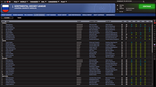 Игра Franchise Hockey Manager 12, скриншот