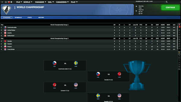 Игра Franchise Hockey Manager 12, скриншот