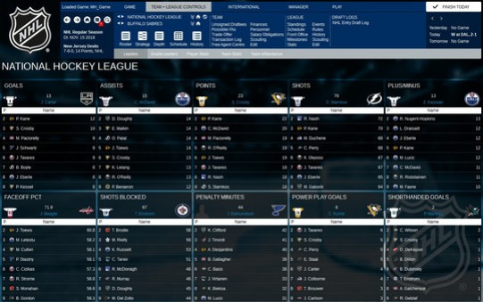 Игра Franchise Hockey Manager 3, скриншот