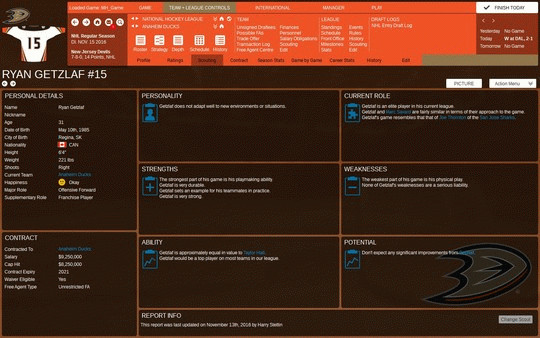 Игра Franchise Hockey Manager 3, скриншот