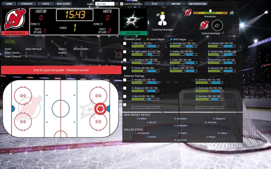 Игра Franchise Hockey Manager 3, скриншот