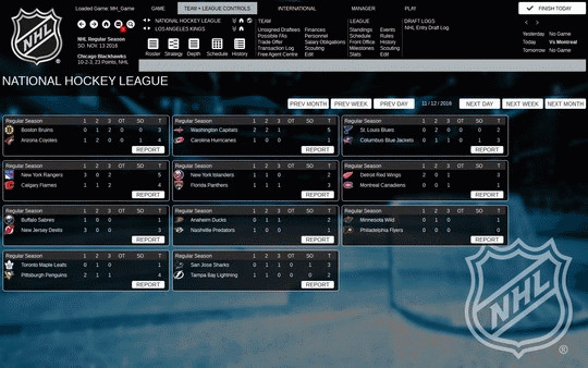Игра Franchise Hockey Manager 3, скриншот