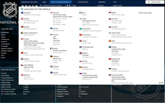 Игра Franchise Hockey Manager 3, скриншот