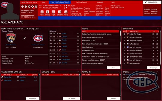Игра Franchise Hockey Manager 3, скриншот