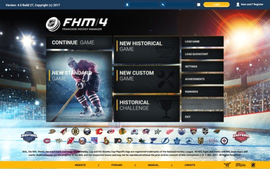 Игра Franchise Hockey Manager 4, скриншот